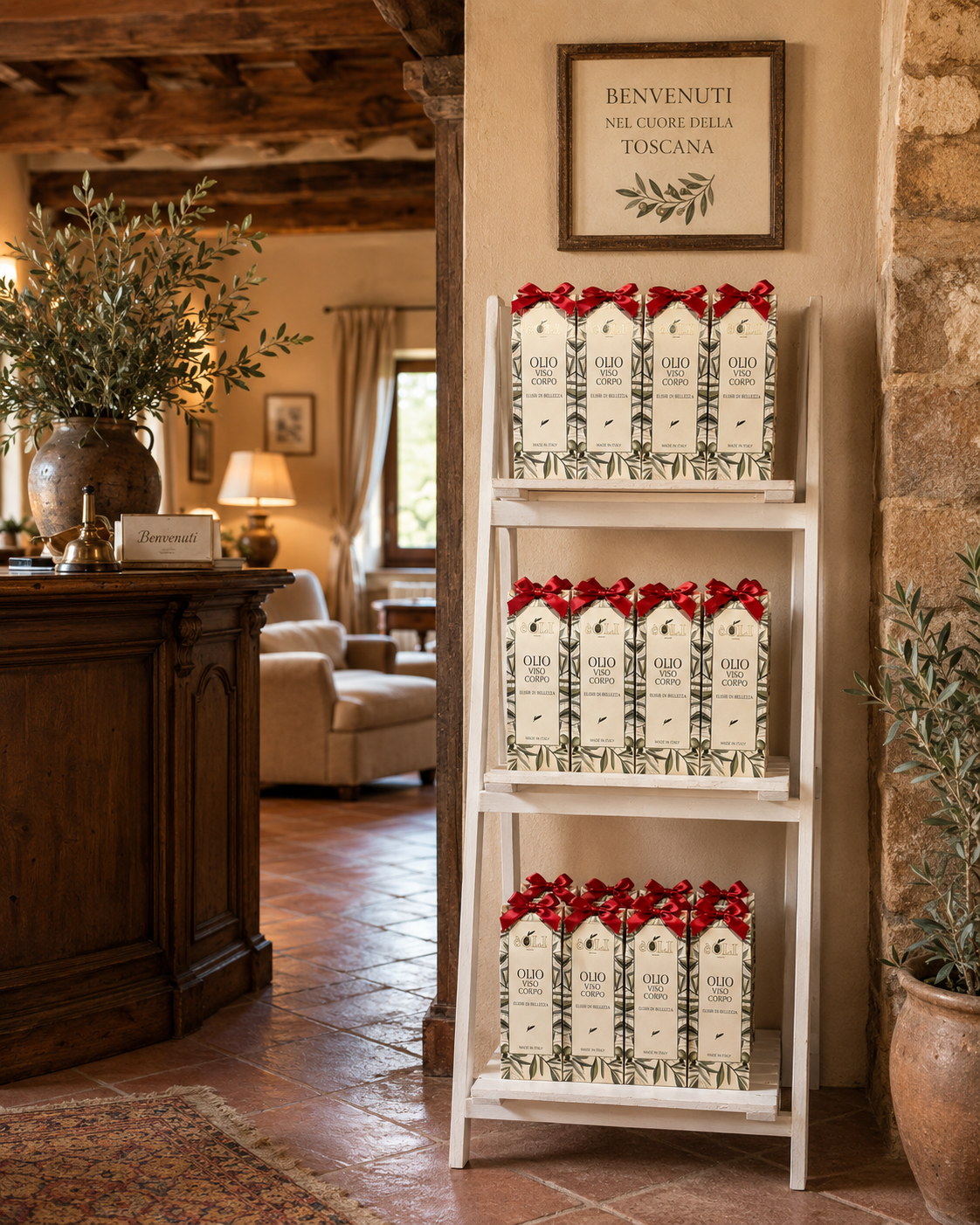 Esposizione prodotti èOLI in elegante location toscana